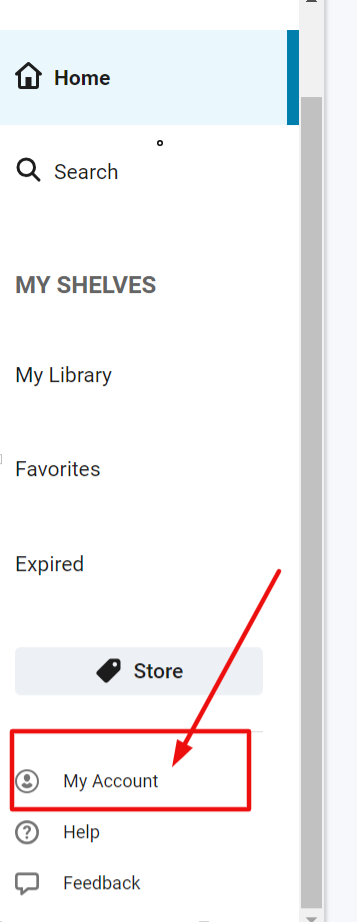 My account options