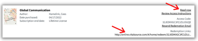 Course materials access information